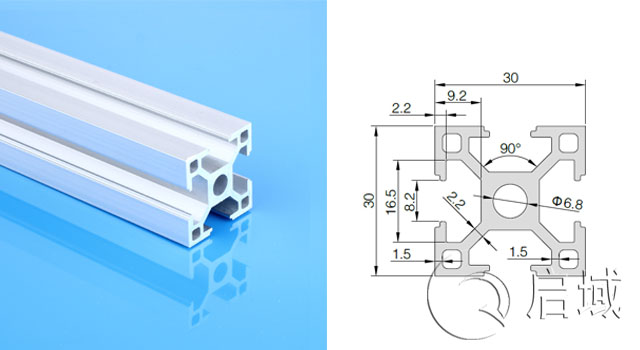 3030A欧标直角铝型材