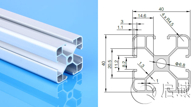 欧标4040A轻型铝型材