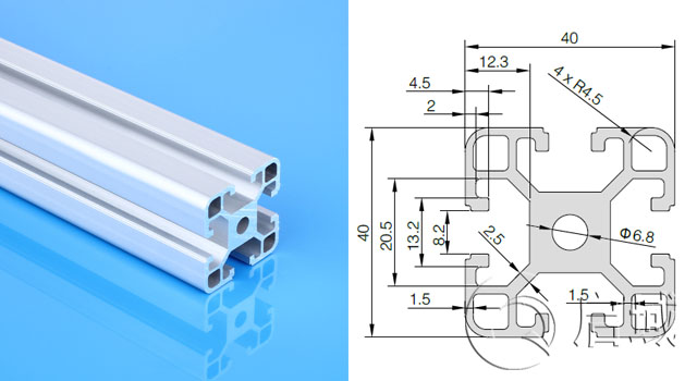 欧标4040C标准铝型材