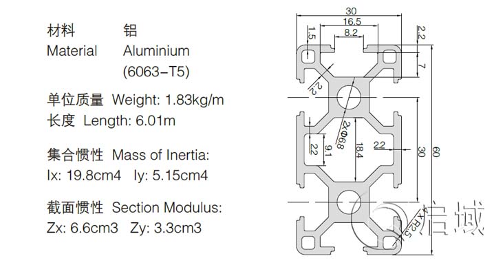 3060工业铝型材