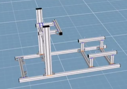 赛车支架3D图