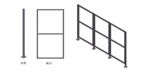 铝型材围栏图纸